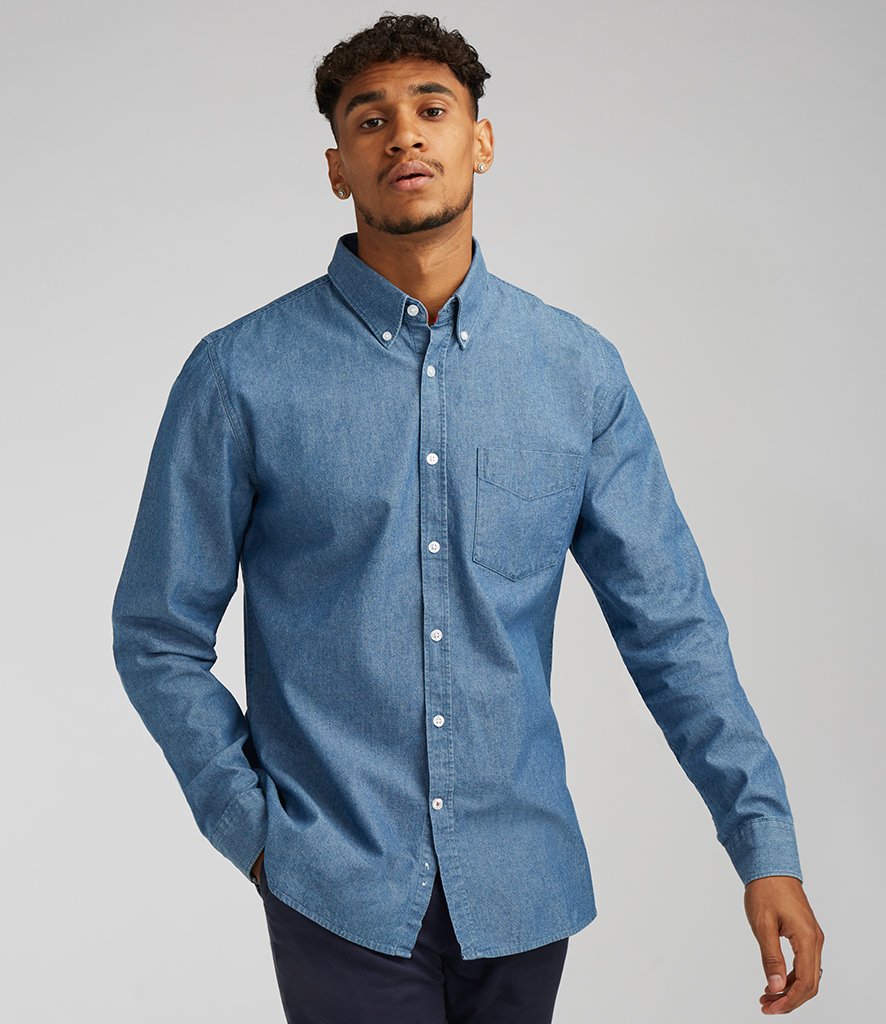 Front Row Front Row Classic Long Sleeve Chambray Shirt