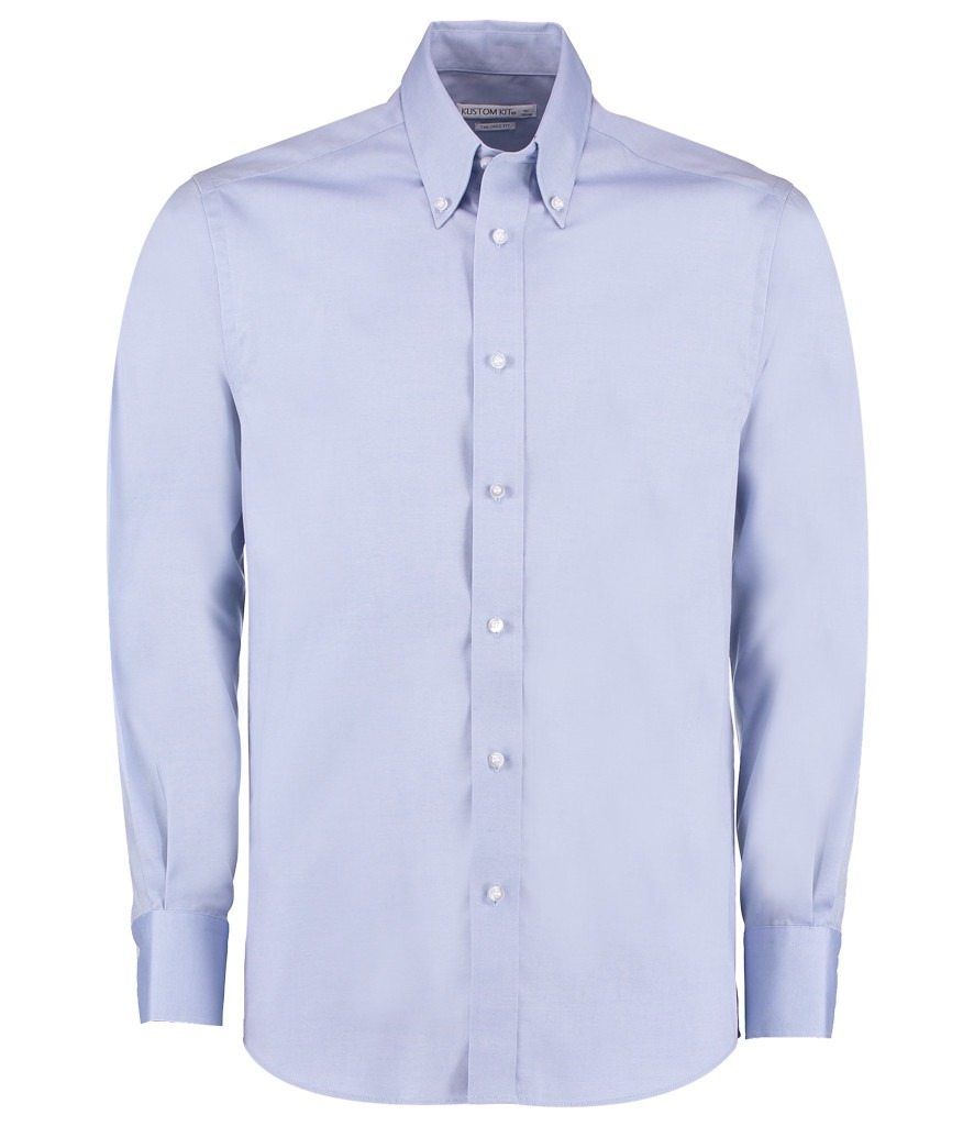 Kustom Kit Kustom Kit Premium Long Sleeve Tailored Oxford Shirt